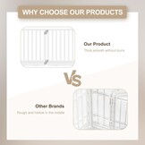 Opvouwbaar Hondenloophok HDPE Wit 89x89 cm - 34% Korting!