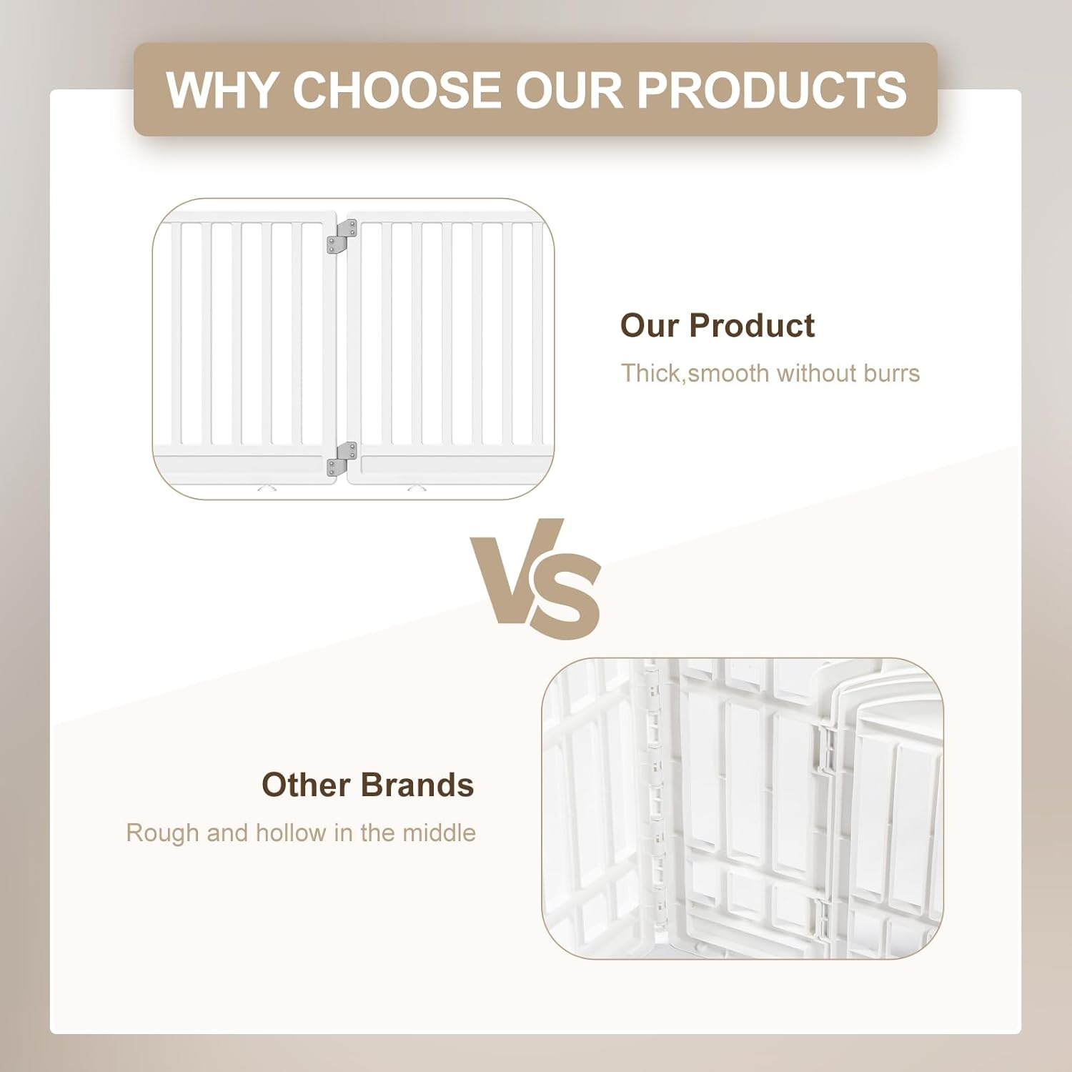 Opvouwbaar Hondenloophok HDPE Wit 89x89 cm - 34% Korting!