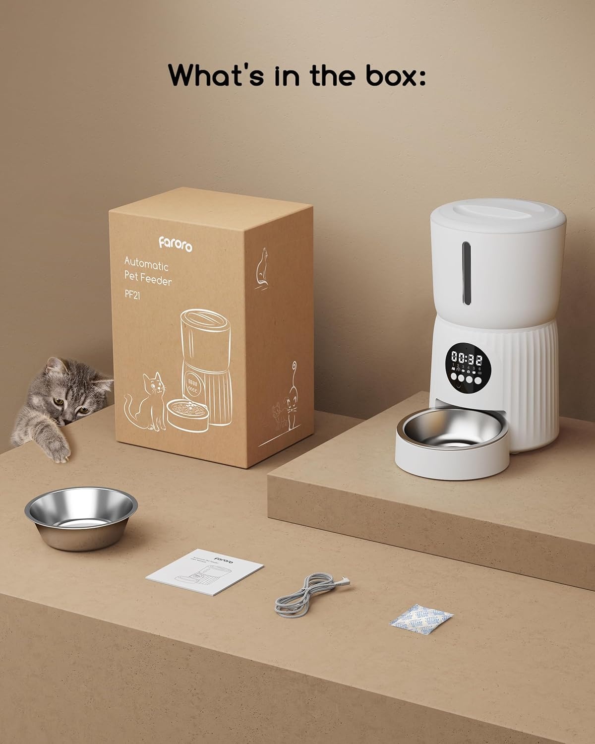 Automatische Kattenvoerbak 4L - 34% Korting