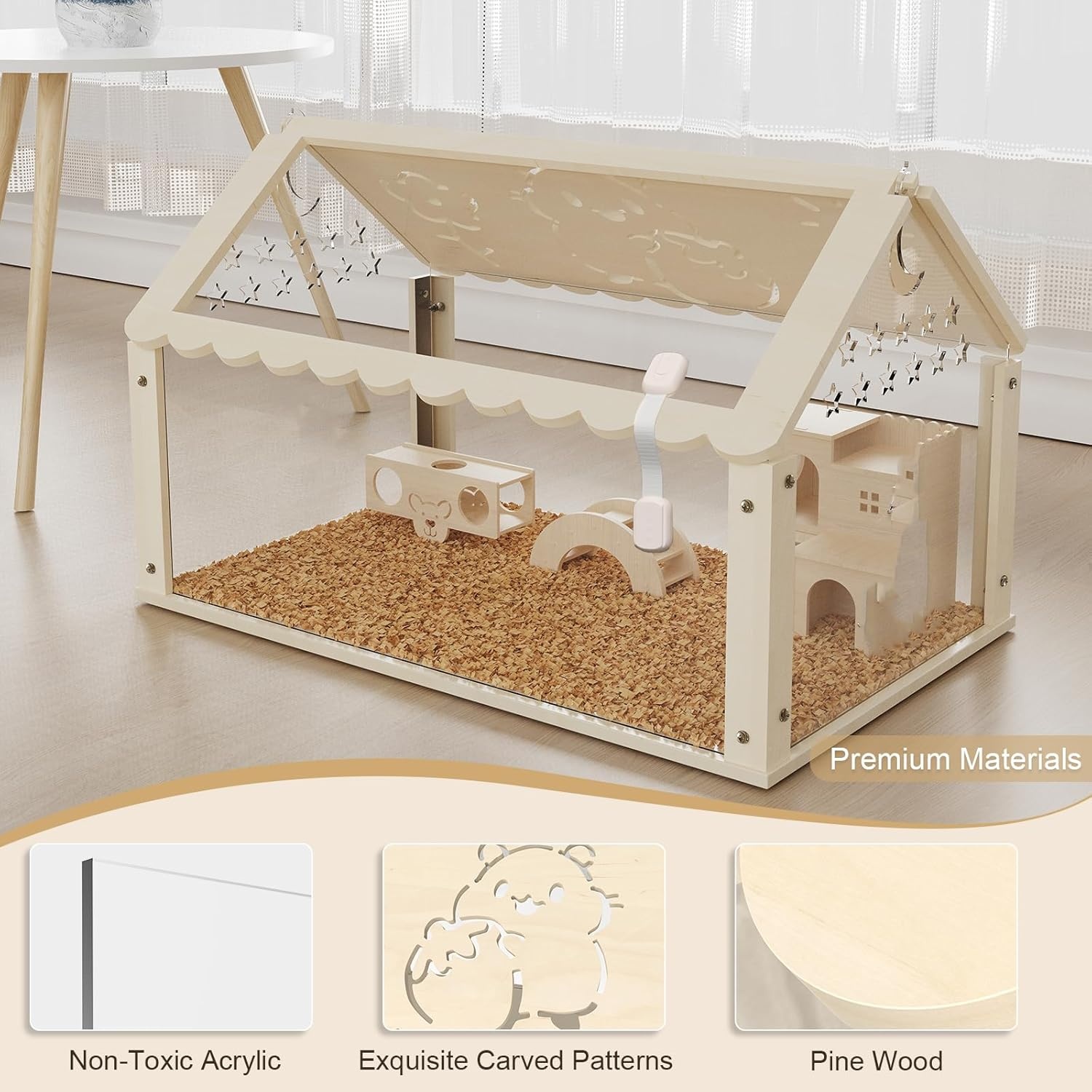 Houten Hamsterkooi 60x40x40cm (34% Korting)