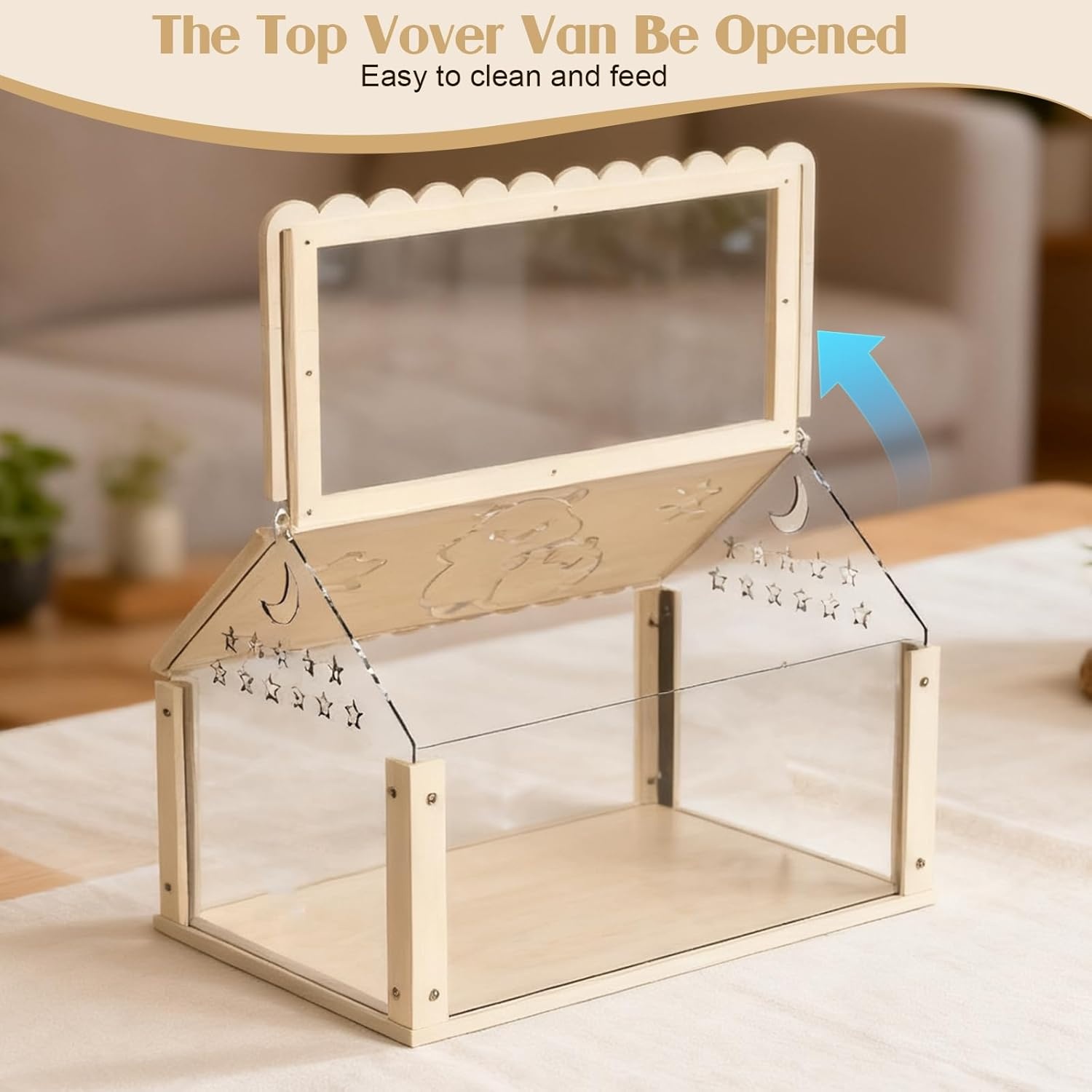 Houten Hamsterkooi 60x40x40cm (34% Korting)