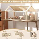 Houten Hamsterkooi 60x40x40cm (34% Korting)