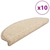10x Crèmekleurige Trapmatten 65x21 cm - 60% Korting