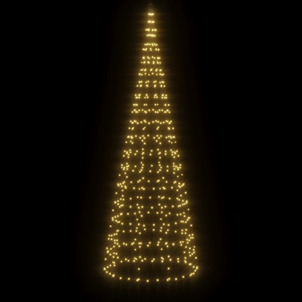 vidaXL LED Kerstboom voor Vlaggenmast (300cm, 550 LEDs) - 60% Korting