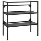 VidaXL Wastafelframe Zwart IJzer 79x38x83cm (65% Korting)