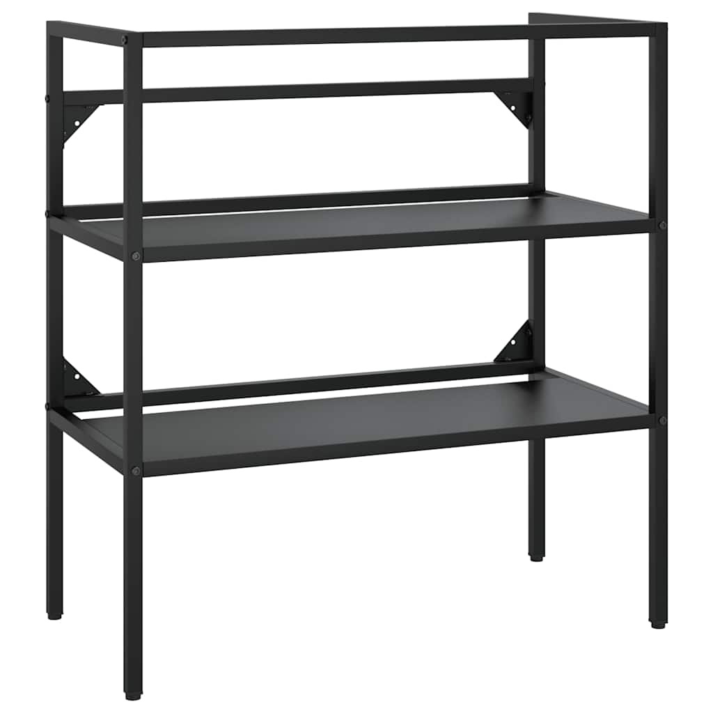 VidaXL Wastafelframe Zwart IJzer 79x38x83cm (65% Korting)
