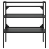 VidaXL Wastafelframe Zwart IJzer 79x38x83cm (65% Korting)