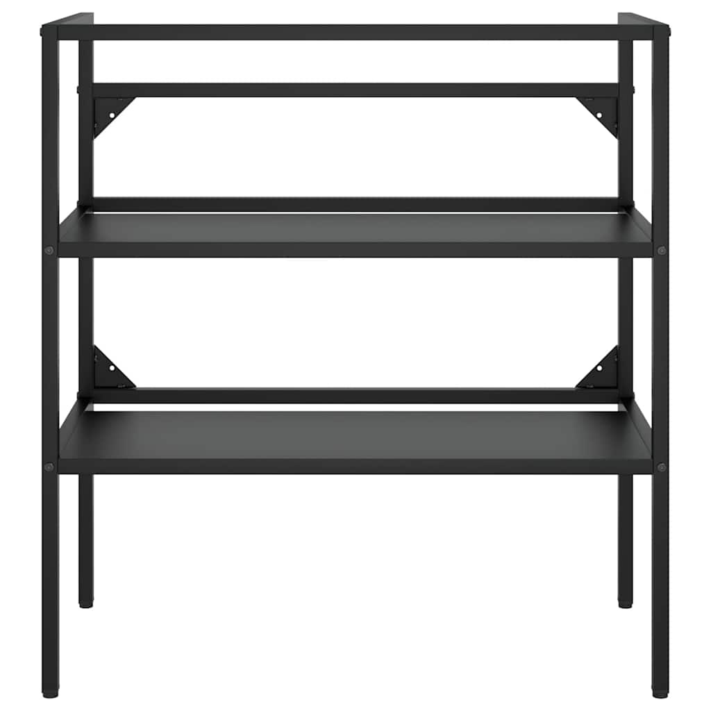 VidaXL Wastafelframe Zwart IJzer 79x38x83cm (65% Korting)