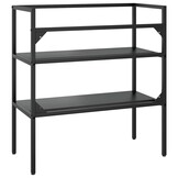 VidaXL Wastafelframe Zwart IJzer 79x38x83cm (65% Korting)
