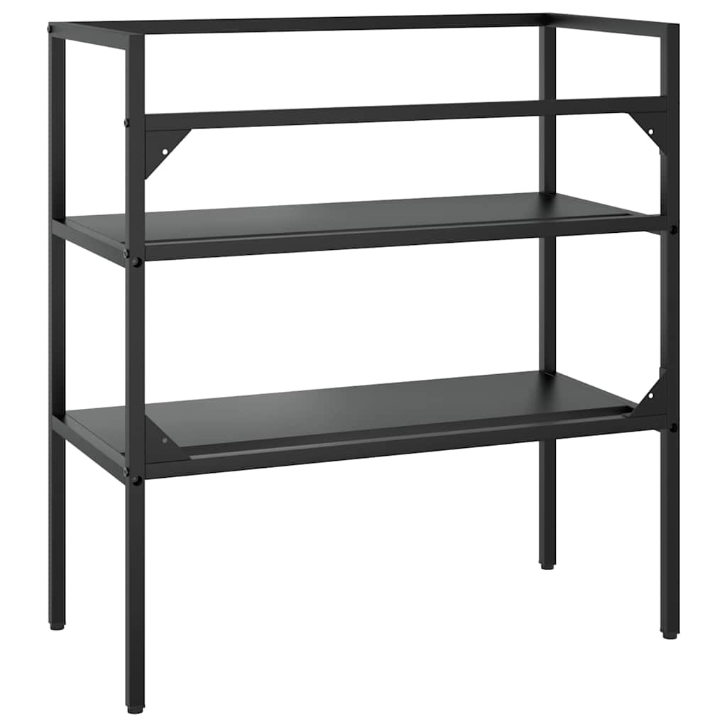 VidaXL Wastafelframe Zwart IJzer 79x38x83cm (65% Korting)
