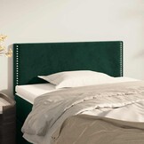 Hoofdbord Fluweel Donkergroen 100x5x78/88cm - 76% Korting!