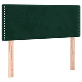 Hoofdbord Fluweel Donkergroen 100x5x78/88cm - 76% Korting!