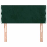 Hoofdbord Fluweel Donkergroen 100x5x78/88cm - 76% Korting!