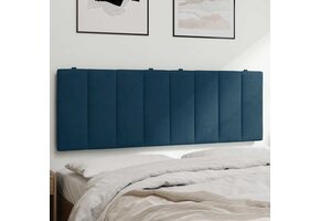 vidaXL Hanko Hoofdkussen 140cm Fluweel Blauw - 63% Korting