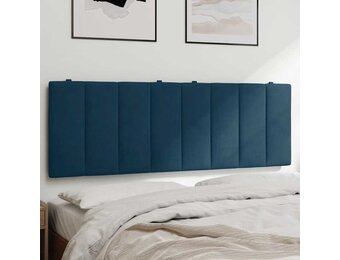 vidaXL Hanko Hoofdbordkussen Blauw Fluweel 140cm - 46% Korting!