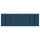 Hoofdbordkussen Hanko 140cm Blauw Fluweel (67% Korting)