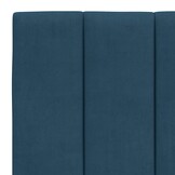 Hoofdbordkussen Hanko 140cm Blauw Fluweel (67% Korting)