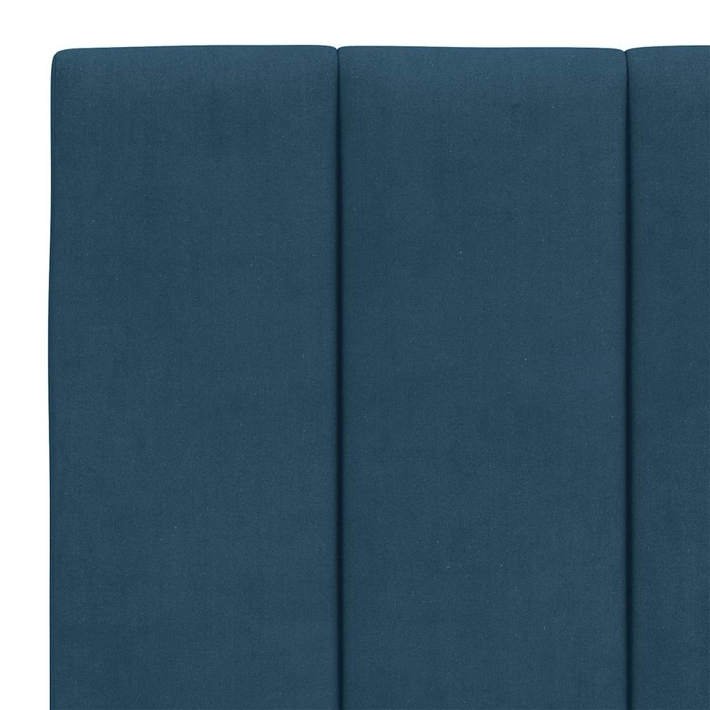 Hoofdbordkussen Hanko 140cm Blauw Fluweel (67% Korting)