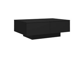 VidaXL Salontafel Zwart Bewerkt Hout - 84% Korting!