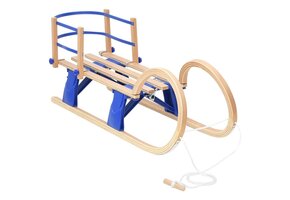 Slee met rugleuning - Multiplex, 110 cm - 65% korting