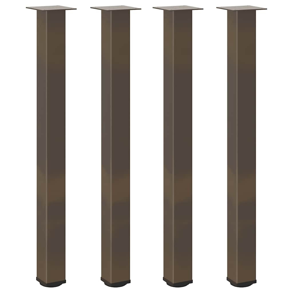vidaXL Salontafelpoten Staal Naturel 100-102cm (4 stuks) - 64% Korting