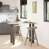 vidaXL Salontafelpoten Staal Naturel 100-102cm (4 stuks) - 64% Korting