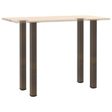 vidaXL Salontafelpoten Staal Naturel 100-102cm (4 stuks) - 64% Korting