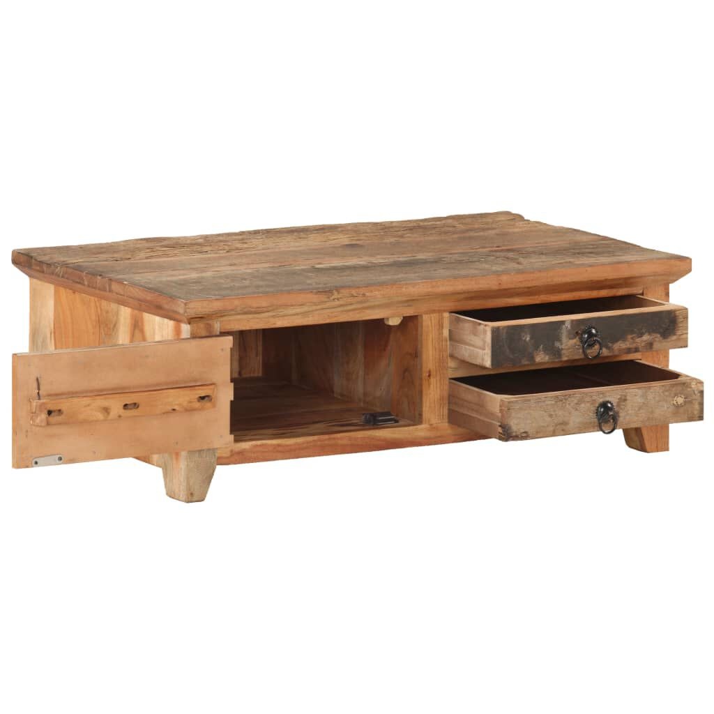 Gerecyclede Houten Salontafel 90x50 cm - 61% Korting!