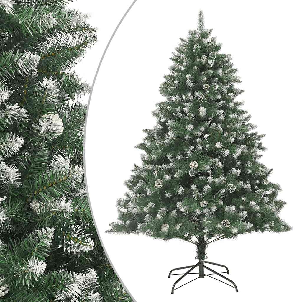 Kunstkerstboom 180 cm Groen - Incl. Standaard & Dennenappels (77% Korting)