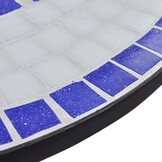 vidaXL Mozaïek Bistrotafel (Blauw/Wit) - 54% Korting