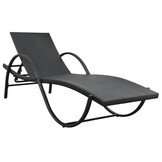 VidaXL Ligbed Set Poly Rattan Zwart - 35% Korting!