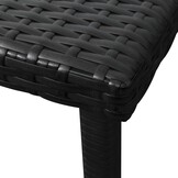 VidaXL Ligbed Set Poly Rattan Zwart - 35% Korting!