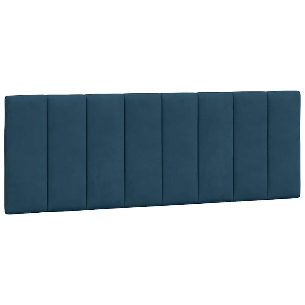 vidaXL Hoofdbordkussen 120cm Blauw Fluweel - 59% Korting!