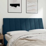 vidaXL Hoofdbordkussen 120cm Blauw Fluweel - 59% Korting!