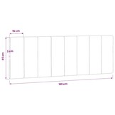 vidaXL Hoofdbordkussen 120cm Blauw Fluweel - 59% Korting!