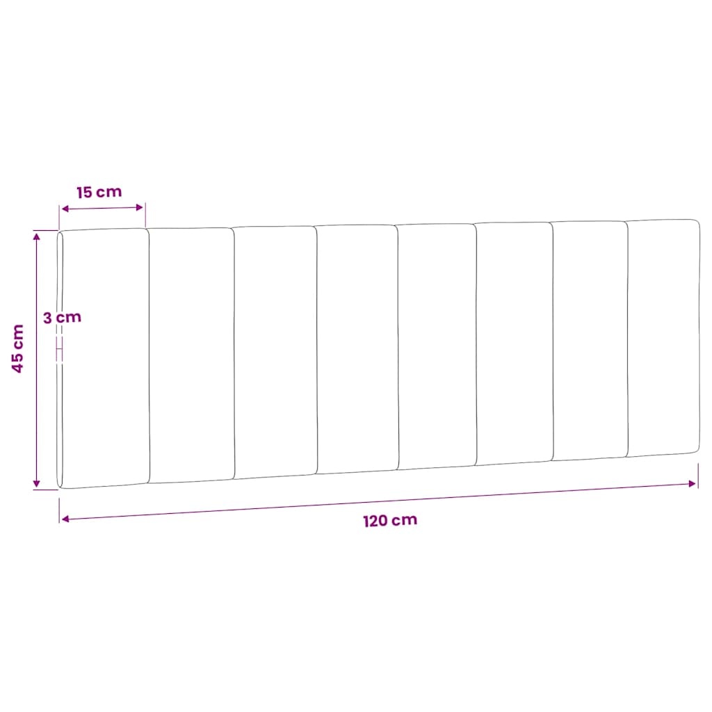 vidaXL Hoofdbordkussen 120cm Blauw Fluweel - 59% Korting!