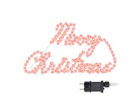 VidaXL Verlicht Kerstbord met 216 LED - 99x55cm - Rood - IJzer (75% Korting)