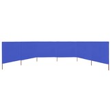 VidaXL Windscherm Azuurblauw 800x120cm - 74% Korting!