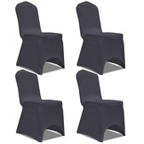 vidaXL Stoelhoes Stretch Antraciet (4 stuks) - 47% Korting!