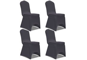 vidaXL Stoelhoes Stretch Antraciet (4 stuks) - 47% Korting!