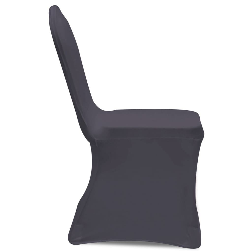 vidaXL Stoelhoes Stretch Antraciet (4 stuks) - 47% Korting!