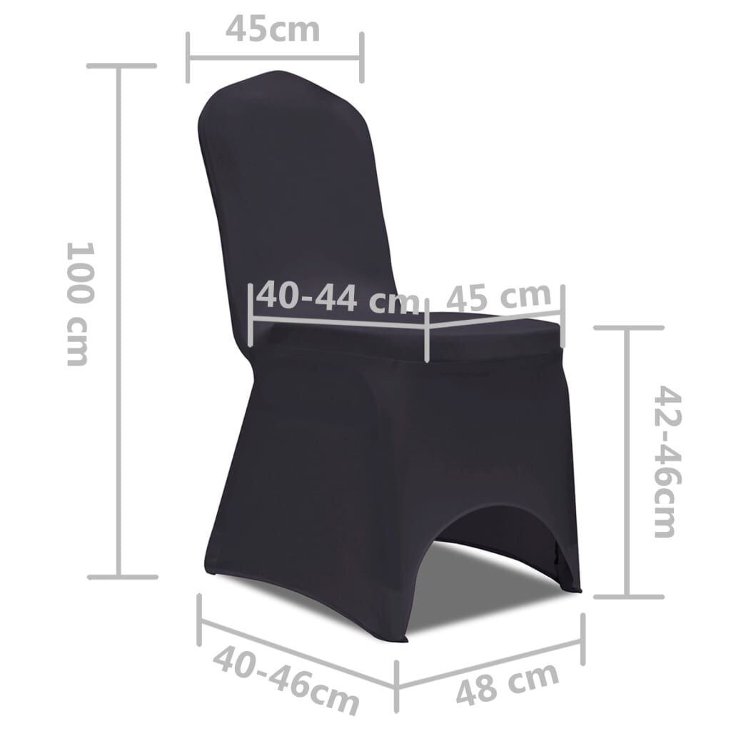 vidaXL Stoelhoes Stretch Antraciet (4 stuks) - 47% Korting!