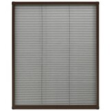 vidaXL Plissé Raamhor 80x100cm Bruin - 65% Korting