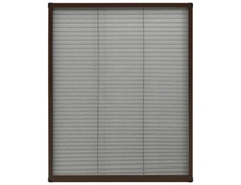 vidaXL Plissé Raamhor 80x100cm Bruin - 65% Korting