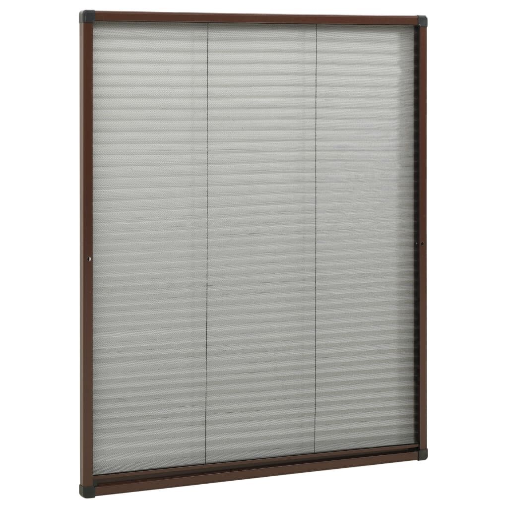 vidaXL Plissé Raamhor 80x100cm Bruin - 65% Korting