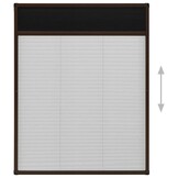 vidaXL Plissé Raamhor 80x100cm Bruin - 65% Korting