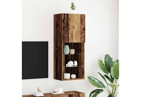 TV-meubel Wandmontage Oud Hout 40.5x30x102cm - 71% Korting