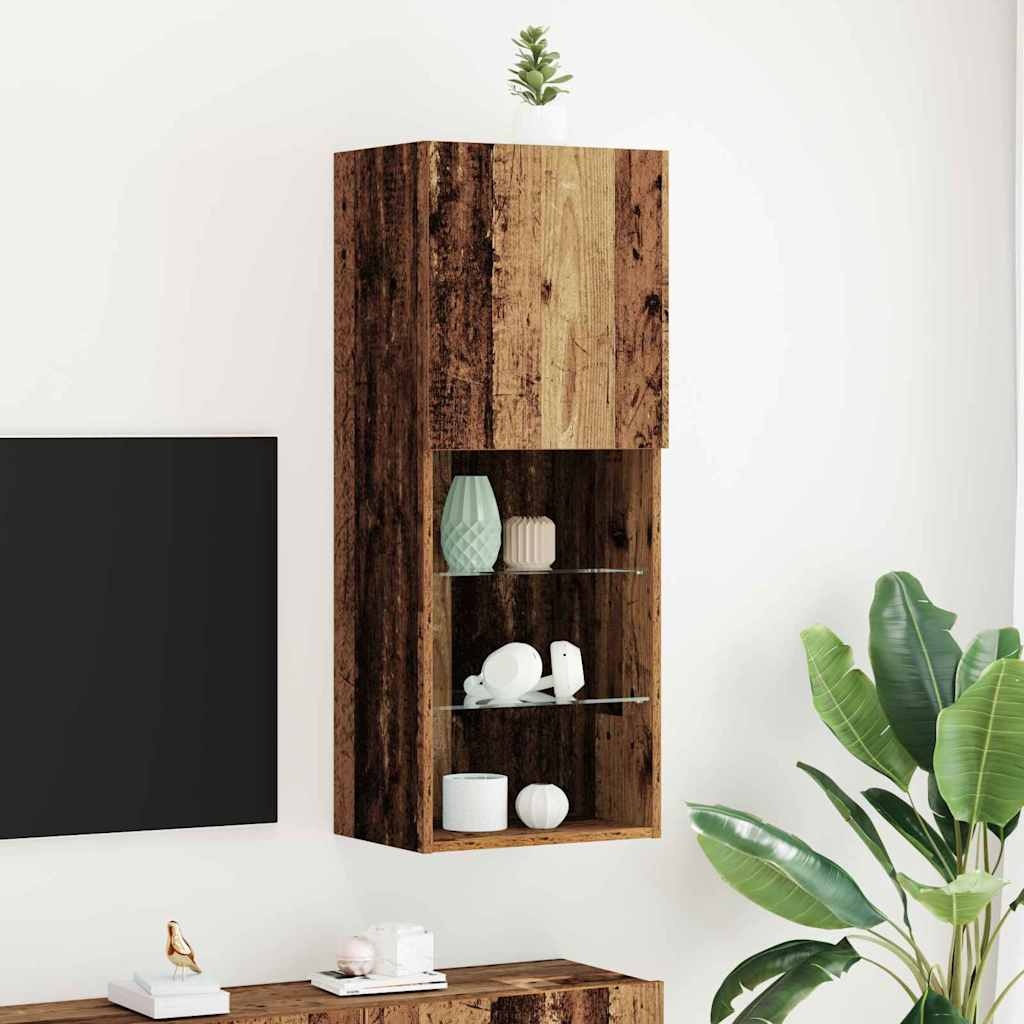 TV-meubel Wandmontage Oud Hout - 74% Korting!