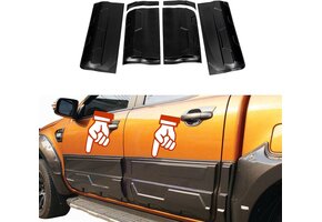 Matzwarte Zijbeschermstrips Ford Ranger 2012-2022 (62% Korting)