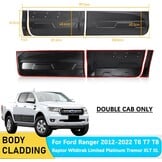 Ford Ranger Zijbeschermstrips - Matzwart - 58% Korting!